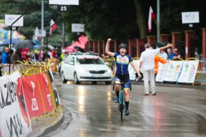 23.08.2020. Kazimierza Wielka. Mistrzostwa Polski w kolarstwie szosowym. / Wiktor Taszłow / Radio Kielce