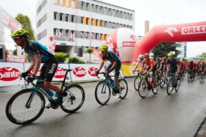 23.08.2020. Kazimierza Wielka. Mistrzostwa Polski w kolarstwie szosowym. / Wiktor Taszłow / Radio Kielce