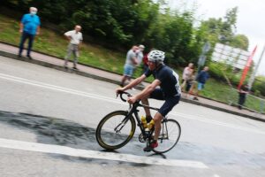 23.08.2020. Kazimierza Wielka. Mistrzostwa Polski w kolarstwie szosowym. / Wiktor Taszłow / Radio Kielce