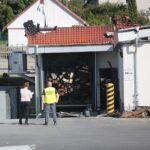 25.08.2020 Kielce. Pozostałości spalonego marketu Lidl przy ulicy Piekoszowskiej / Wiktor Taszłow / Radio Kielce