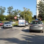 11.09.2020 Kielce. Wypadek na skrzyżowaniu ulic Krakowskiej i Pakosz / Karol Cielibała