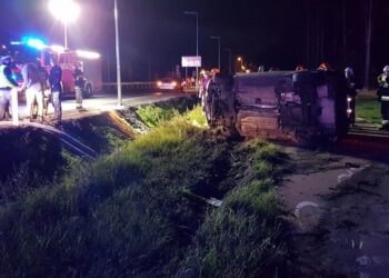 Do zdarzenia doszło między Bydgoszczą a Białymi Błotami na nowo otwartym rondzie turbinowym / Bydgoszcz998