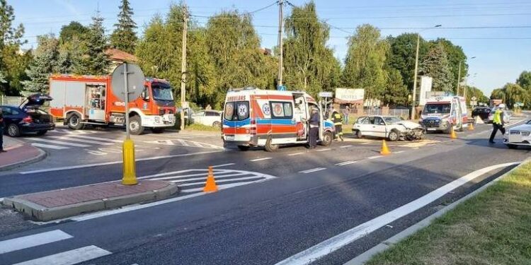 19.09.2020. Stopnica. Wypadek na drodze krajowej nr 73 / Policja