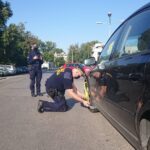 23.09.2020 Kielce. Happening „Dzień bez samochodu na chodniku” / Iwona Murawska / Radio Kielce