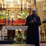 18.09.2020. Szaniec. XXVI Międzynarodowy Festiwal Muzyczny im. Krystyny Jamroz w Busku Zdroju. Benefis Jerzego Cygana w kościele w Szańcu. Ksiądz prałat Marek Podyma / Dorota Klusek / Radio Kielce