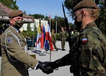 13.09.2020 Kielce. Przysięga kolejnych żołnierzy 10 ŚBOT / st.szer. Daniel Woś / ŚBOT