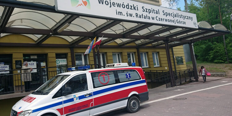 Czerwona Góra. Wojewódzki Szpital Specjalistyczny. / Iwona Murawska / Radio Kielce