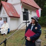 28.09.2020. Wąchock, Obchody 81.rocznicy powstania Polskiego Państwa Podziemnego i Szarych Szeregów. Na zdjęciu: Anna Skibińska - wiceprezes Okręgu - Środowiska Świętokrzyskich Zgrupowań Partyzanckich Ponury-Nurt / Anna Głąb / Radio Kielce