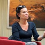 13.09.2020. Busko-Zdrój. XXVI Międzynarodowy Festiwal Muzyczny imienia Krystyny Jamroz. Kawiarenka Festiwalowa w Hotelu Słoneczny Zdrój z udziałem Joanny Woś / Dorota Klusek / Radio Kielce