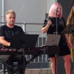 05.09.2020 Jędrzejów. Festiwal Sztuk im. Ludwika Paka. Na zdjęciu (od lewej): Sebastian Sipa i Barbara Sipa / Ewa Pociejowska-Gawęda / Radio Kielce