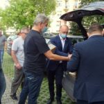 07.09.2020. Jędrzejów. Poseł Piotr Wawrzyk przekazał OPS środki ochrony / Ewa Pociejowska-Gawęda / Radio Kielce