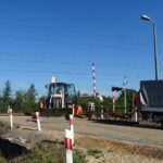 08.09.2020. Skroniów. Zamknięty przejazd kolejowy / Grzegorz Wileczek