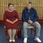 17.09.2020 Krasocin. Sesja rady gminy i powitanie rodziny repatriantów z Kazachstanu. Na zdjęciu: Aleksander i Lena Bagińscy - pierwsza rodzina repatriantów z Kazachstanu, którą gmina Krasocin przyjęła w styczniu ubiegłego roku / Ewa Pociejowska-Gawęda / Radio Kielce