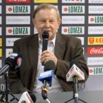 03.09.2020. Kielce. Konferencja klubu Łomża Vive Kielce, podczas której przedstawiono nowych sponsorów. Na zdjęciu: Józef Dąbek - prezes Kopalni / Piotr Kwaśniewski / Radio Kielce