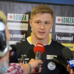 03.09.2020. Kielce. Konferencja klubu Łomża Vive Kielce, podczas której przedstawiono nowych sponsorów. Na zdjęciu: Sebastian Kaczor / Piotr Kwaśniewski / Radio Kielce