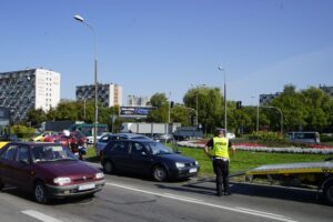 14.09.2020. Kielce. Wypadek na skrzyżowaniu ulic Seminaryjskiej i Tarnowskiej / Piotr Kwaśniewski / Radio Kielce