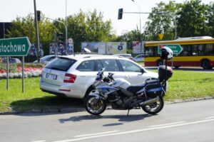 14.09.2020. Kielce. Wypadek na skrzyżowaniu ulic Seminaryjskiej i Tarnowskiej / Piotr Kwaśniewski / Radio Kielce