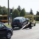 14.09.2020. Kielce. Wypadek na skrzyżowaniu ulic Seminaryjskiej i Tarnowskiej / Piotr Kwaśniewski / Radio Kielce