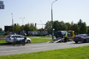 14.09.2020. Kielce. Wypadek na skrzyżowaniu ulic Seminaryjskiej i Tarnowskiej / Piotr Kwaśniewski / Radio Kielce