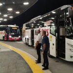 01.09.2020. Kielce. Dworzec autobusowy - pierwsze odjazdy autobusów. Neobus / Zarządu Transportu Miejskiego w Kielcach