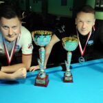 13.09.2020. Gdańsk. Grand Prix Polski w Bilard 8 bil. Na zdjęciu (od lewej): Karol Skowerski i Tomasz Kapłan / PZBil