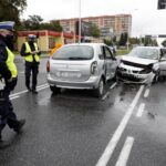 27.09.2020 Kielce. Kolizja na skrzyżowaniu ul. Sandomierskiej, Źródłowej, al. Solidarności i al. IX Wieków Kielc / Jarosław Kubalski / Radio Kielce