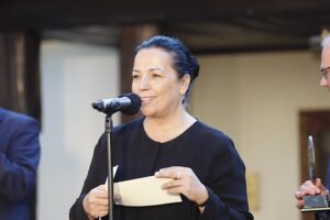 11.09.2020 Kielce. Dworek Laszczyków. Wręczenie Świętokrzyskich Nagród Muzealnych. Na zdjęciu: Magdalena Kusztal - dyrektor Departamentu Kultury i Dziedzictwa Narodowego w urzędzie marszałkowskim w Kielcach / Jarosław Kubalski / Radio Kielce