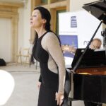 05.09.2020 Kielce. „Chopinowskie inspiracje” w ogrodzie włoskim Pałacu Biskupów Krakowskich. Na zdjęciu: Joanna Woś / Jarosław Kubalski / Radio Kielce