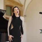 05.09.2020 Kielce. „Chopinowskie inspiracje” w ogrodzie włoskim Pałacu Biskupów Krakowskich. Na zdjęciu: Joanna Woś / Jarosław Kubalski / Radio Kielce