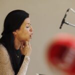 05.09.2020 Kielce. „Chopinowskie inspiracje” w ogrodzie włoskim Pałacu Biskupów Krakowskich. Na zdjęciu: Joanna Woś / Jarosław Kubalski / Radio Kielce