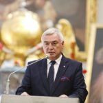 11.09.2020 Klasztor na Świętym Krzyżu. Jubileusz 70-lecia Świętokrzyskiego Parku Narodowego. Na zdjęciu Andrzej Bętkowski - marszałek województwa. / Jarosław Kubalski / Radio Kielce