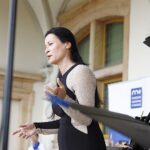 05.09.2020 Kielce. „Chopinowskie inspiracje” w ogrodzie włoskim Pałacu Biskupów Krakowskich. Na zdjęciu: Joanna Woś / Jarosław Kubalski / Radio Kielce