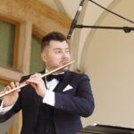 05.09.2020 Kielce. „Chopinowskie inspiracje” w ogrodzie włoskim Pałacu Biskupów Krakowskich. Na zdjęciu: Łukasz Długosz / Jarosław Kubalski / Radio Kielce