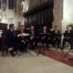 13.09.2020. Wiślica. XXVI Międzynarodowy Festiwal Muzycznego imienia Krystyny Jamroz w Busku-Zdroju. Na zdjęciu: zespół Affabre Concinui podczas koncertu w Bazylice Kolegiackiej w Wiślicy / Dorota Klusek / Radio Kielce