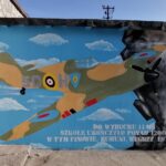 26.09.2020. Pińczów. Mural upamiętniający szkołę szybowcową Polichno-Pińczów / Marta Gajda / Radio Kielce