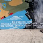 26.09.2020. Pińczów. Mural upamiętniający szkołę szybowcową Polichno-Pińczów / Marta Gajda / Radio Kielce