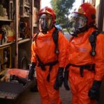 25.09.2020. Skalbmierz. Alarm chemiczny w siedzibie Lokalnej Grupy Działania Perły Ponidzia / Marta Gajda / Radio Kielce