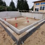 28.09.2020. Kazimierza Wielka. Budowa basenu termalnego / Marta Gajda / Radio Kielce