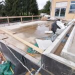 28.09.2020. Kazimierza Wielka. Budowa basenu termalnego / Marta Gajda / Radio Kielce