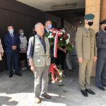 03.09.2020 Sandomierz. Uroczystości ku czci żołnierzy i kolejarzy, którzy zginęli w niemieckim nalocie na dworzec kolejowy. / Grażyna Szlęzak-Wójcik / Radio Kielce