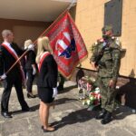 03.09.2020 Sandomierz. Uroczystości ku czci żołnierzy i kolejarzy, którzy zginęli w niemieckim nalocie na dworzec kolejowy. / Grażyna Szlęzak-Wójcik / Radio Kielce