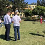 04.09.2020. Sandomierz. Narodowe Czytanie w Zespole Szkół Centrum Kształcenia Rolniczego w Sandomierzu / Grażyna Szlęzak-Wójcik / Radio Kielce