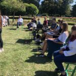 04.09.2020. Sandomierz. Narodowe Czytanie w Zespole Szkół Centrum Kształcenia Rolniczego w Sandomierzu / Grażyna Szlęzak-Wójcik / Radio Kielce