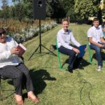 04.09.2020. Sandomierz. Narodowe Czytanie w Zespole Szkół Centrum Kształcenia Rolniczego w Sandomierzu. Na zdjęciu (po lewej): Alicja Szatan - dyrektor Zespołu Szkół Centrum Kształcenia Rolniczego w Sandomierzu / Grażyna Szlęzak-Wójcik / Radio Kielce