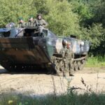 15.09.2020 Rzeka San koło Radomyśla. Ćwiczenia przeciwpożarowe terytorialsów / ŚBOT