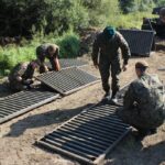 15.09.2020 Rzeka San koło Radomyśla. Ćwiczenia przeciwpożarowe terytorialsów / ŚBOT