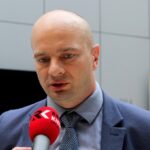 16.09.2020. Kielce. Spotkanie Wojewódzkiej Rady Dialogu Społecznego. Na zdjęciu: Szymon Czechowski - dyrektor ds. prawnych i relacji zewnętrznych Huty Celsa Ostrowiec / Faustyna Terelak / Radio Kielce