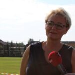24.09.2020 Kielce. Zawody sportowe Przedszkola Samorządowego nr 18. Na zdjęciu: Agnieszka Żelazna - dyrektor przedszkola / Faustyna Terelak / Radio Kielce