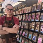 11.09.2020 Sandomierz. Festiwal Czekolady. Na zdjęciu: Jan Woźniak właściciel manufaktury czekolady w Węgierskiej Górce. / Grażyna Szlęzak-Wójcik / Radio Kielce