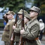 27.09.2020 Kielce. Uroczystości przed pomnikiem Armii Krajowej w 81. rocznicę utworzenia Polskiego Państwa Podziemnego / Jarosław Kubalski / Radio Kielce